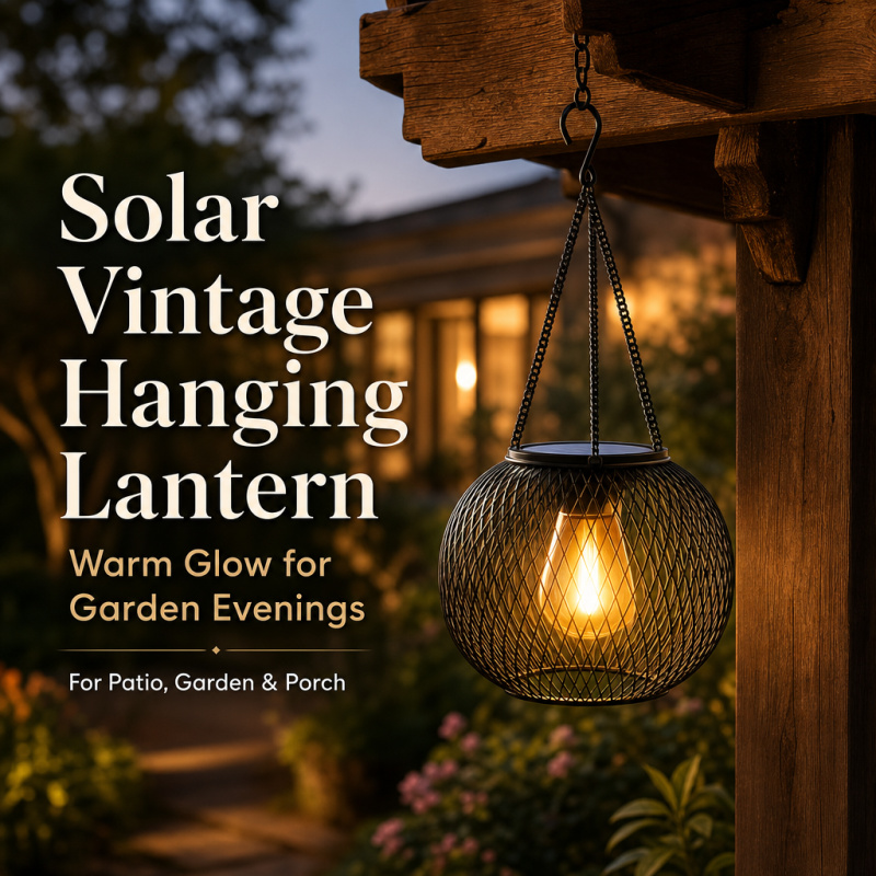 Outdoor Lighting For Backyard - Luminária de Chão LED Solar Suspensa