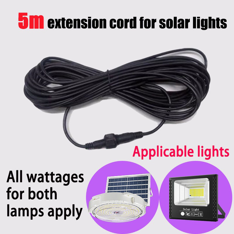 Outdoor Lighting Extension Cord - 5m buraco duplo plug led cabo