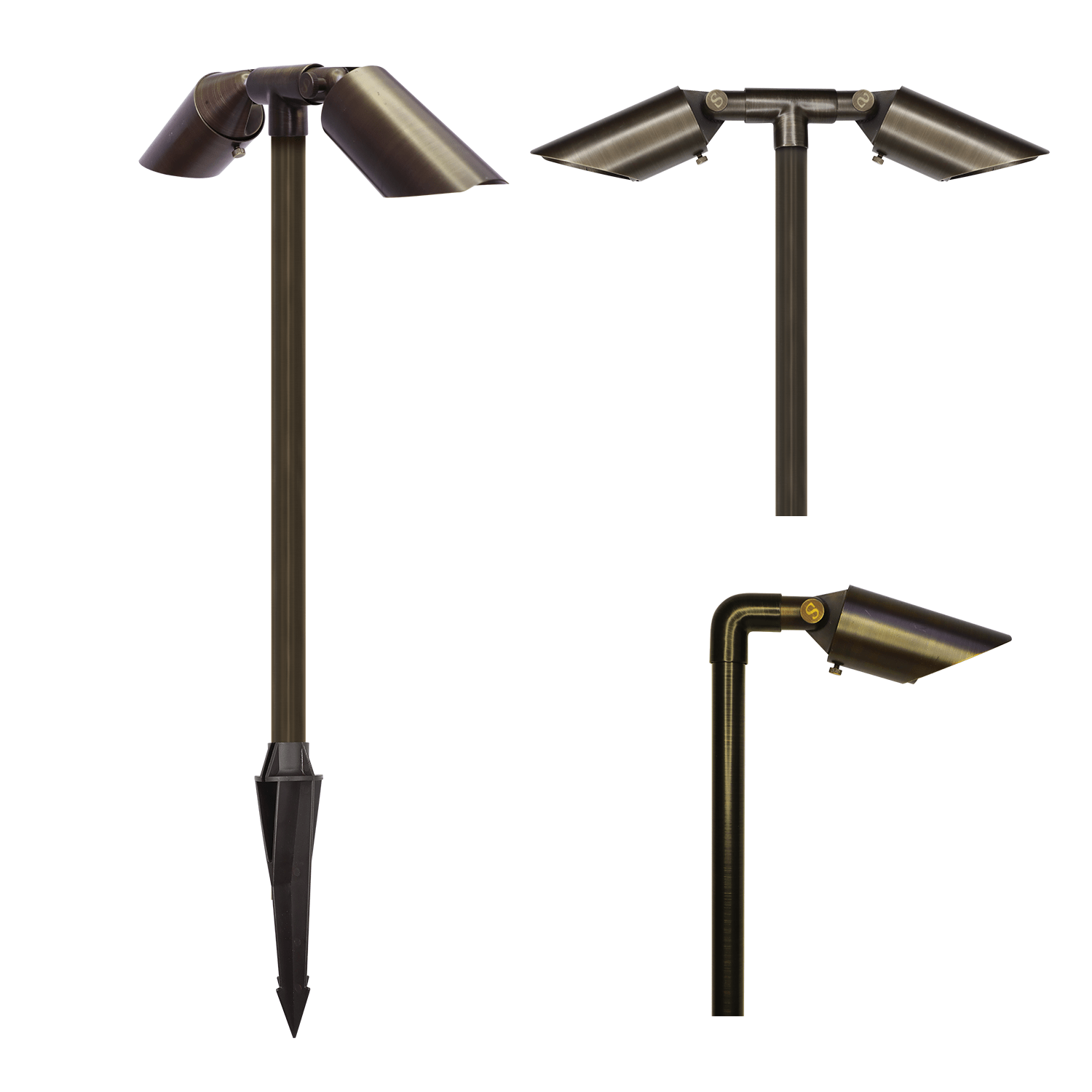Outdoor Lighting Brass - Luz de Jardim LED para Decoração
