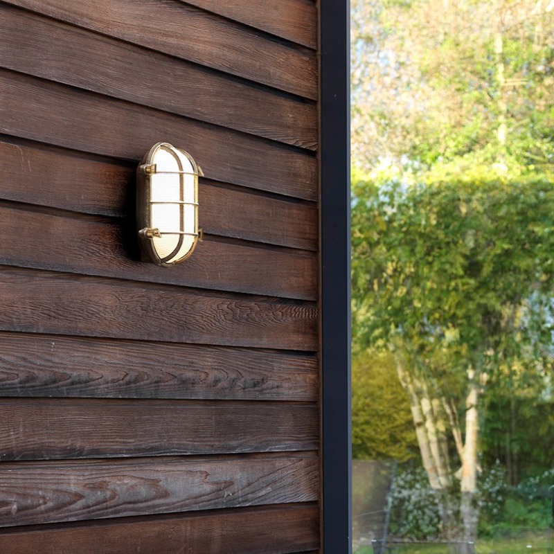 Outdoor Lighting Brass - Luminárias de Parede Minimalistas em Latão