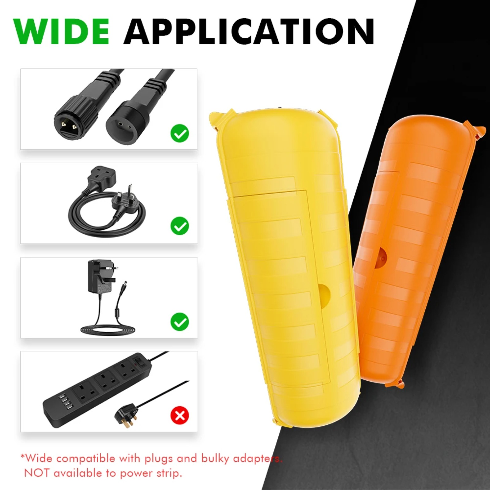 Outdoor Lighting Extension Cord - Caixa de Proteção IP44 para Extensão