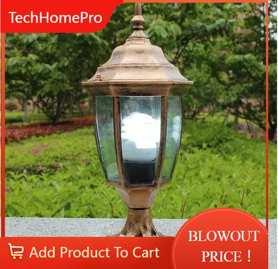 Outdoor Lighting Brass - Luminária de Jardim Vintage Clássica em