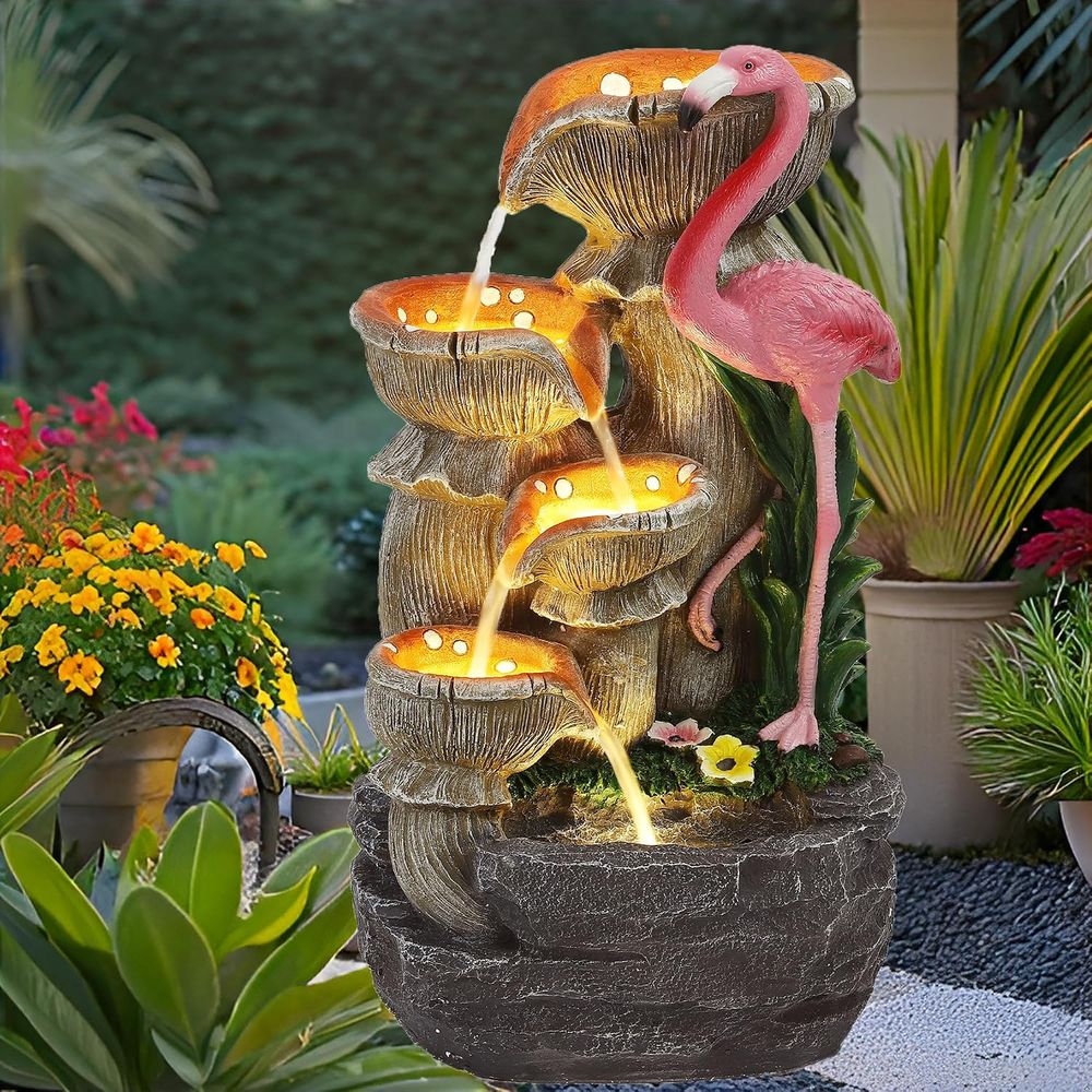 Outdoor Lighting For Backyard - Fonte de Água de 5 Níveis