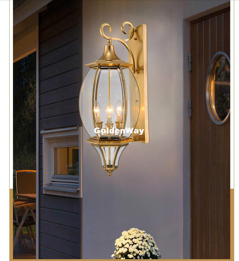 Lâmpada de parede de latão ant - Outdoor Lighting Brass avaliação e preço