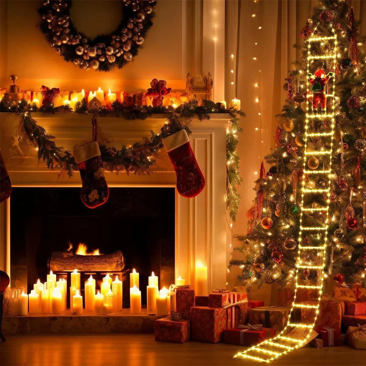LED Ladder Light para Decoraçã - Xmas Outdoor Lighting Decorations avaliação e preço