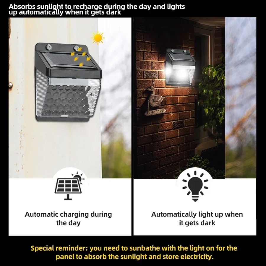 Luz Solar LED com Sensor de Mo - Outdoor Lighting For Backyard avaliação e preço