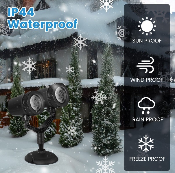 Projetor de luz de floco de ne - Xmas Outdoor Lighting Decorations avaliação e preço
