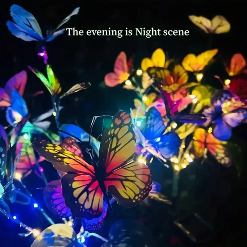 Solar led borboleta luzes do j - Outdoor Lighting For Backyard avaliação e preço