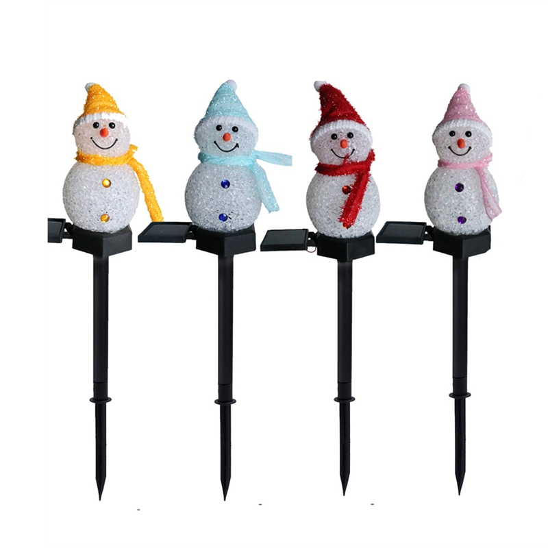 Led boneco de neve solar jardi - Xmas Outdoor Lighting Decorations avaliação e preço