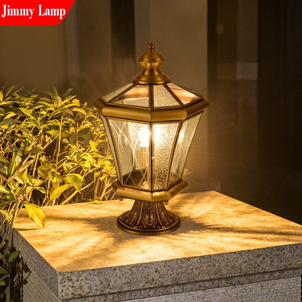 Estilo europeu ao ar livre à p - Outdoor Lighting Brass avaliação e preço