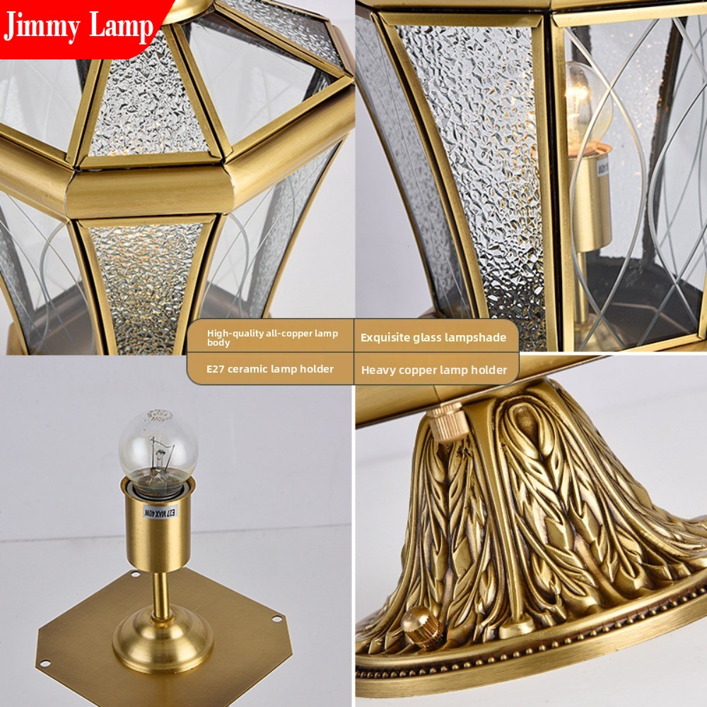 Estilo europeu ao ar livre à p - Outdoor Lighting Brass avaliação e preço