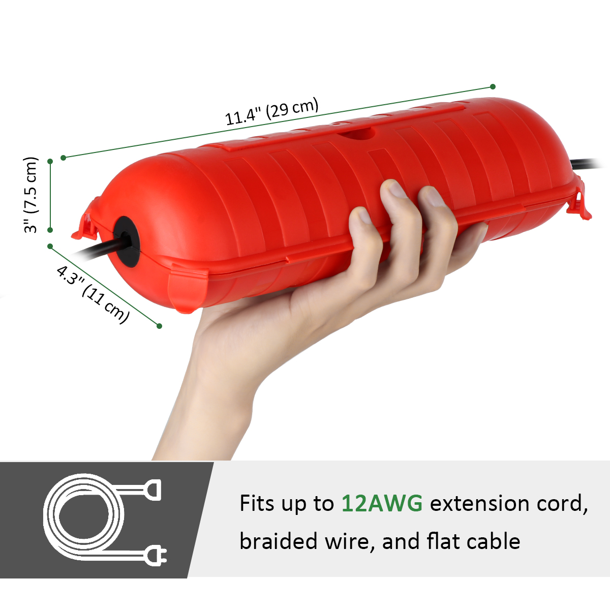Caixa de Extensão de Energia à - Outdoor Lighting Extension Cord avaliação e preço