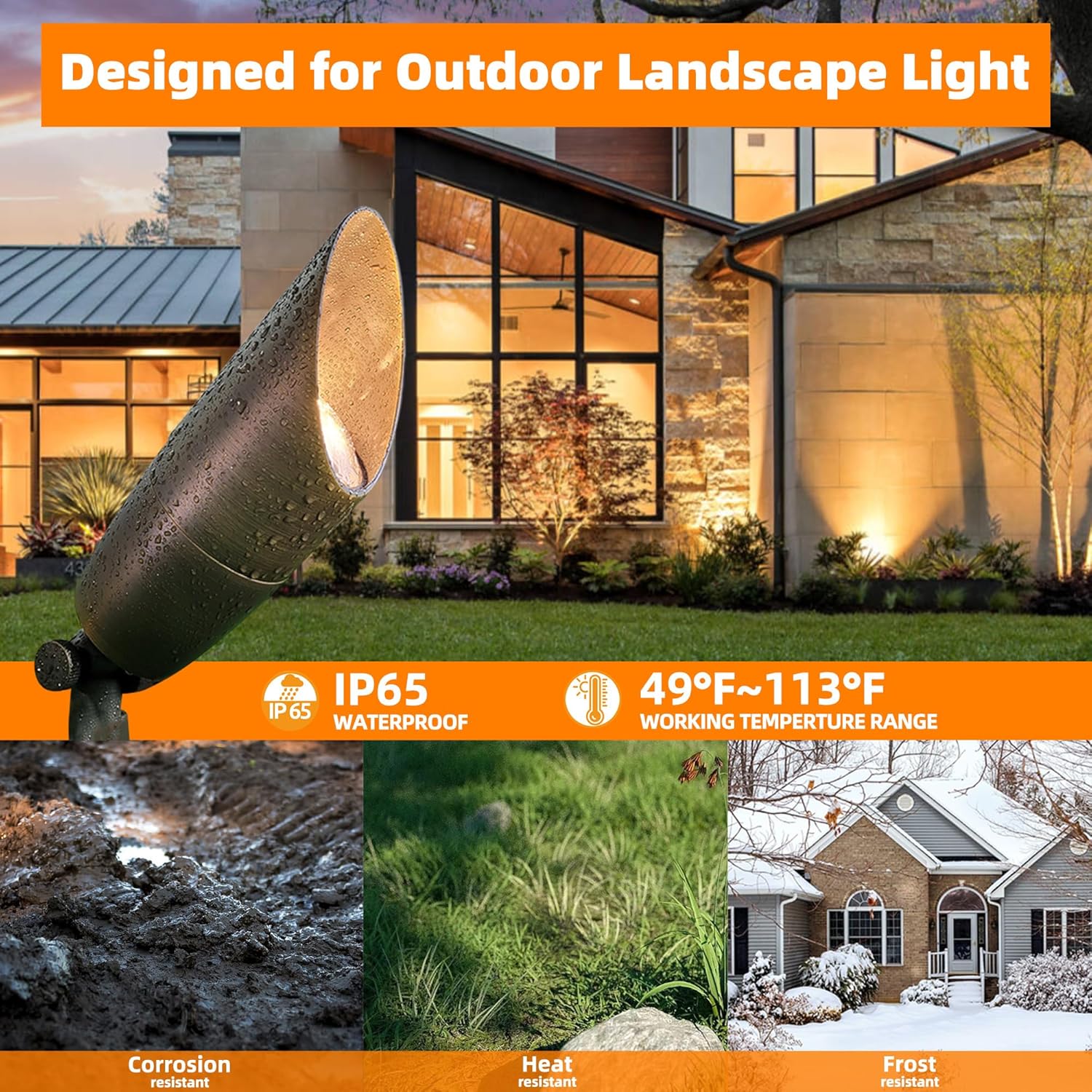 Holofote de jardim com diodo e - Outdoor Lighting Brass avaliação e preço
