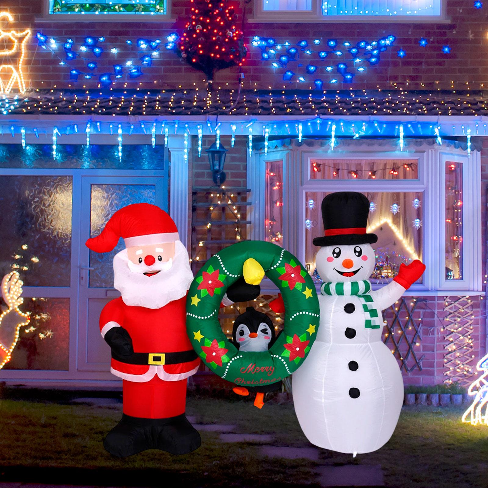 Decoração inflável de natal, a - Xmas Outdoor Lighting Decorations avaliação e preço