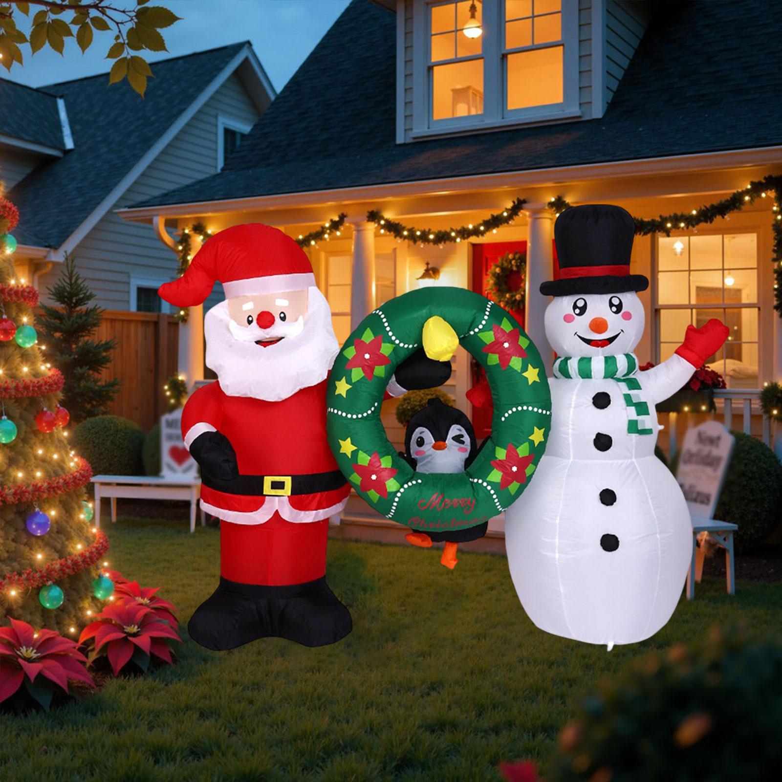 Decoração inflável de natal, a - Xmas Outdoor Lighting Decorations avaliação e preço