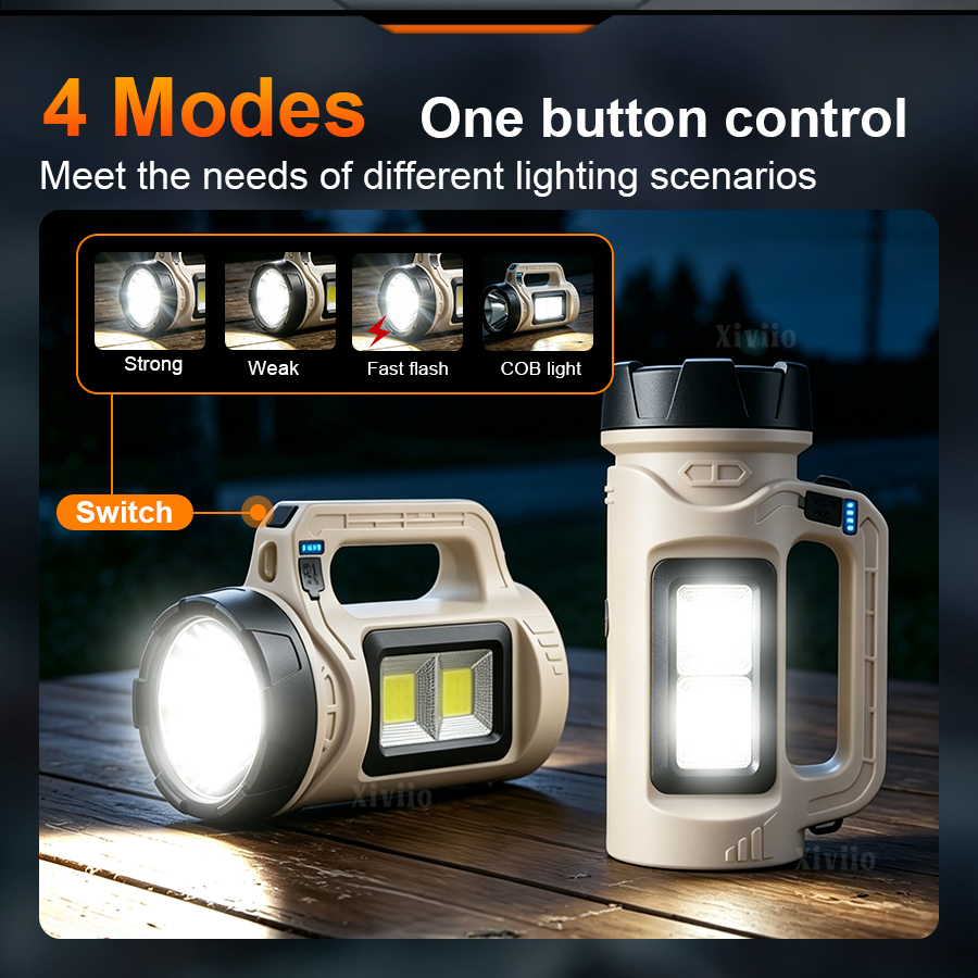 Multicena portátil led tocha s - Outdoor Lighting For Backyard avaliação e preço