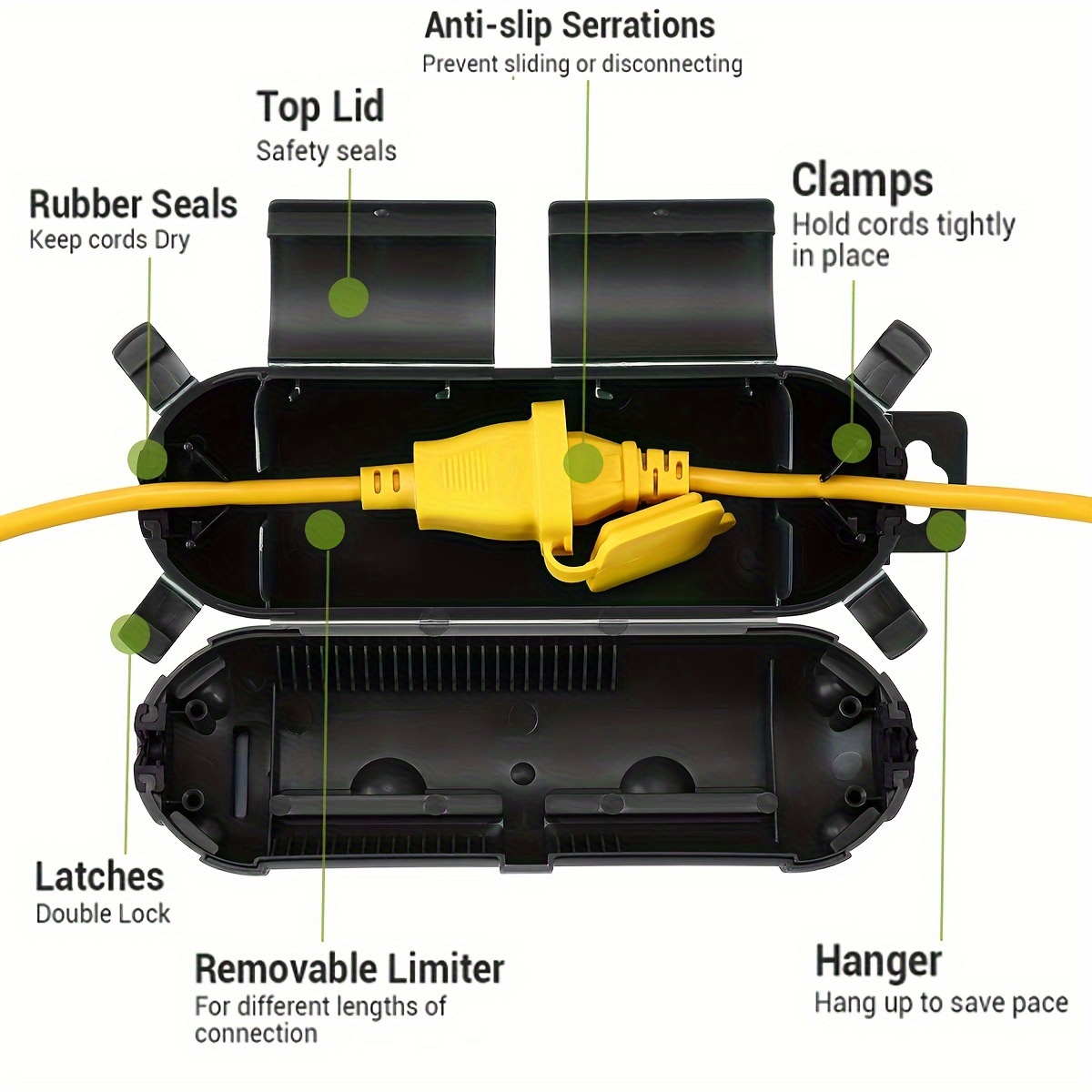 Capas de Segurança para Cabos  - Outdoor Lighting Extension Cord avaliação e preço