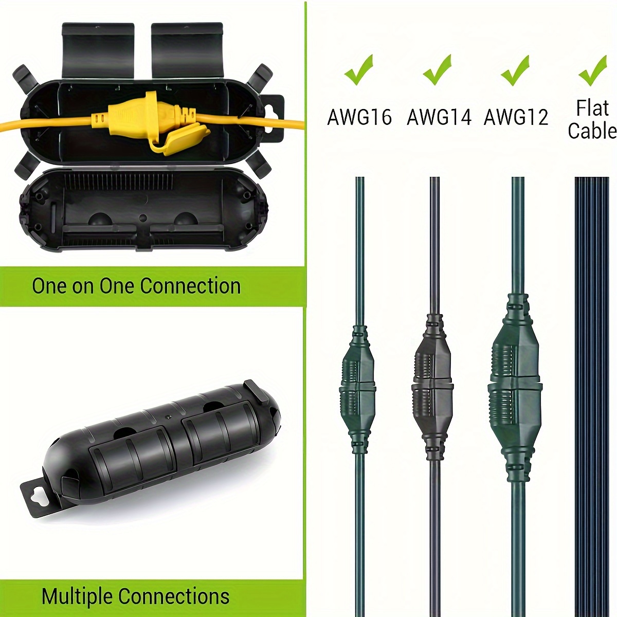 Capas de Segurança para Cabos  - Outdoor Lighting Extension Cord avaliação e preço