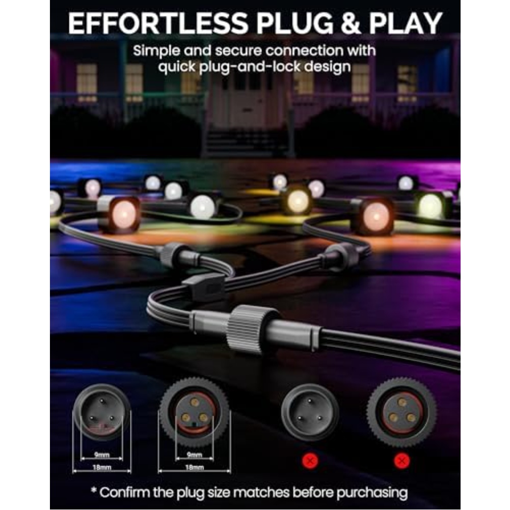 Cabo divisor de energia em for - Outdoor Lighting Extension Cord avaliação e preço