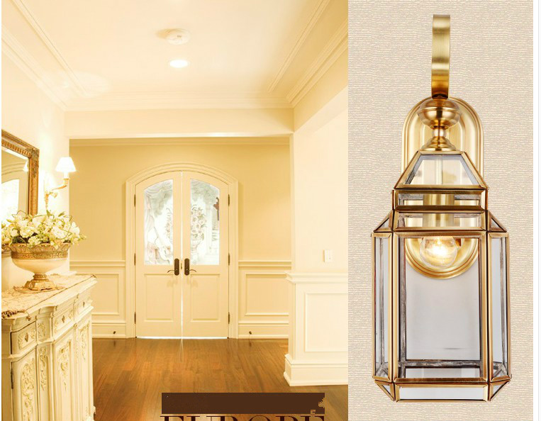 Moderna lâmpada de parede bron - Outdoor Lighting Brass avaliação e preço