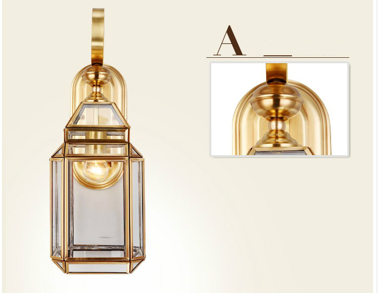 Moderna lâmpada de parede bron - Outdoor Lighting Brass avaliação e preço