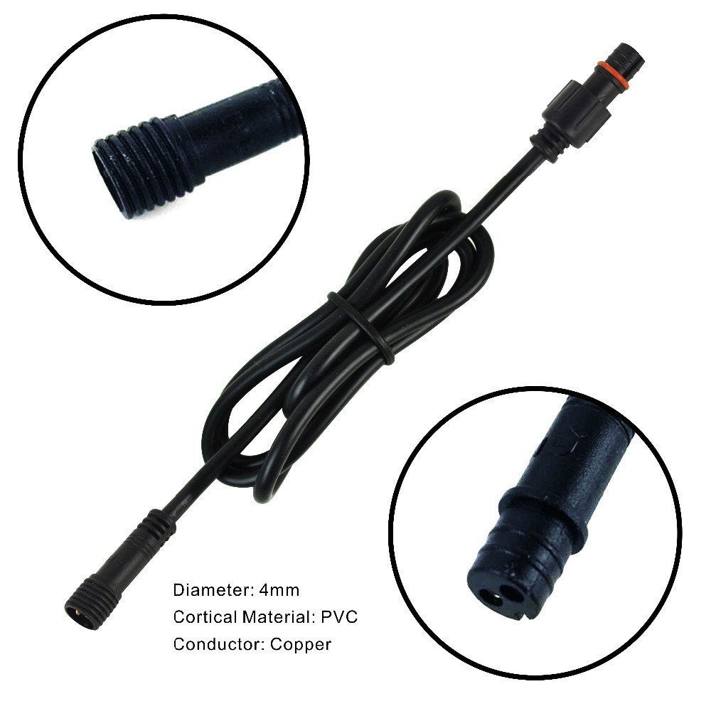 Cabo led dc de 2 pinos, cabos  - Outdoor Lighting Extension Cord avaliação e preço