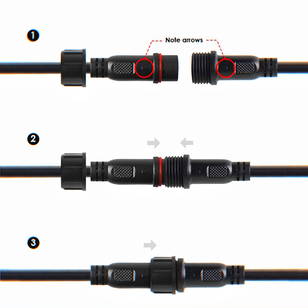 Cabo led dc de 2 pinos, cabos  - Outdoor Lighting Extension Cord avaliação e preço