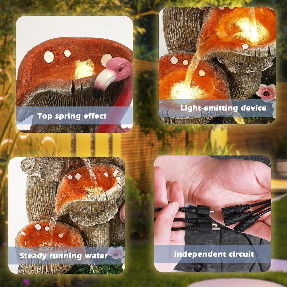 Fonte de Água de 5 Níveis para - Outdoor Lighting For Backyard avaliação e preço