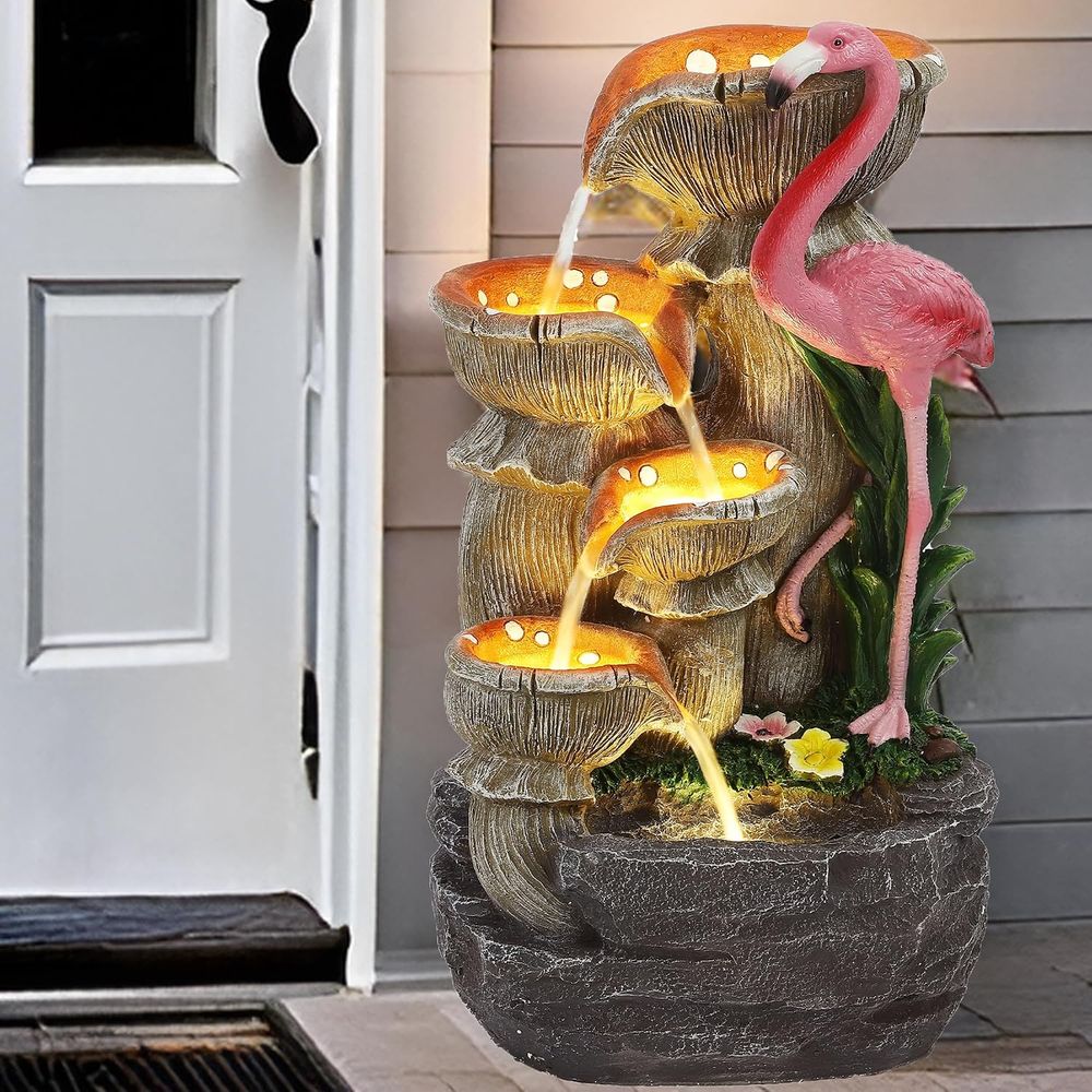 Fonte de Água de 5 Níveis para - Outdoor Lighting For Backyard avaliação e preço
