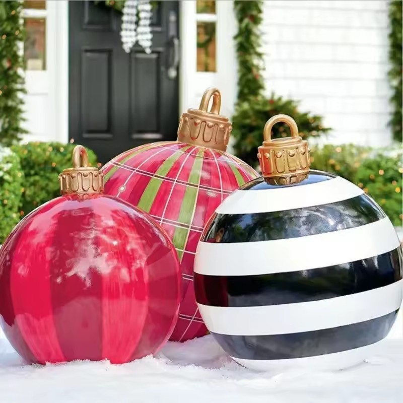 Bola Inflável Decorada de Nata - Xmas Outdoor Lighting Decorations avaliação e preço