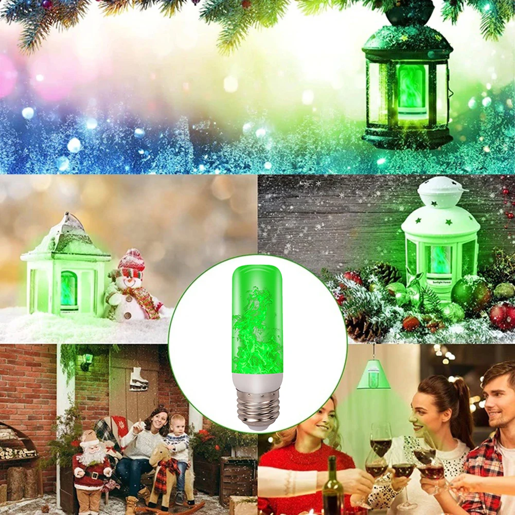 Led cintilação chama lâmpada s - Xmas Outdoor Lighting Decorations avaliação e preço